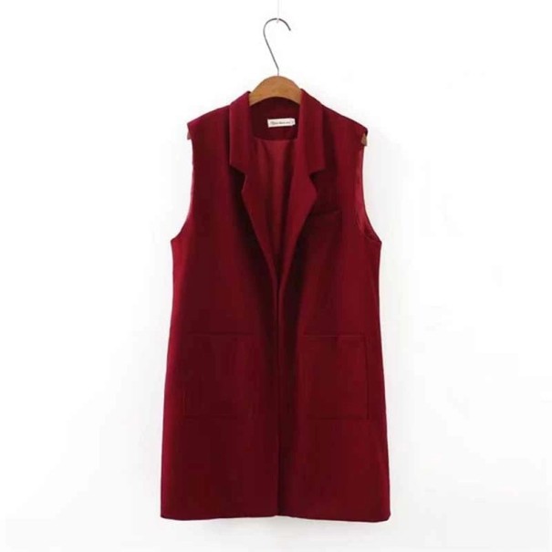 Kamizelka damska P1612 wino XXL