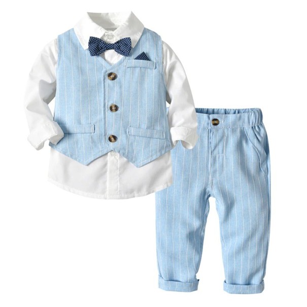 Kamizelka, koszula i spodnie chłopięce B1320 6-9 miesięcy