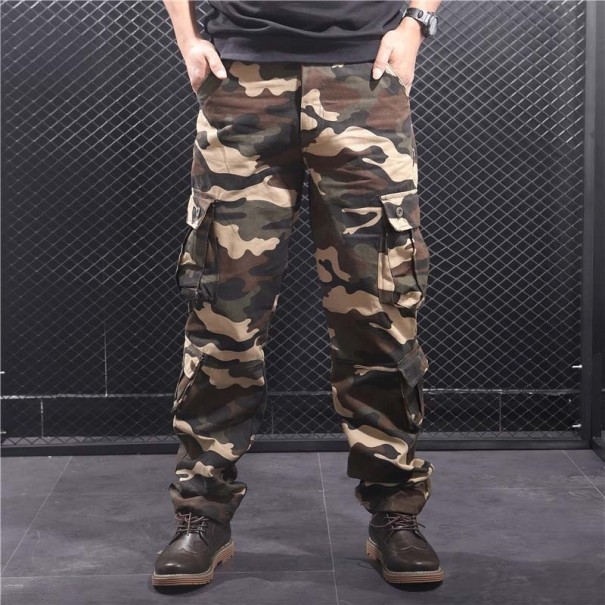 Kamouflagebyxor för män F1414 khaki 33