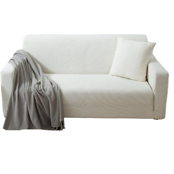 Kanapé huzat fehér 2 személyes kanapé (135 - 170 cm)