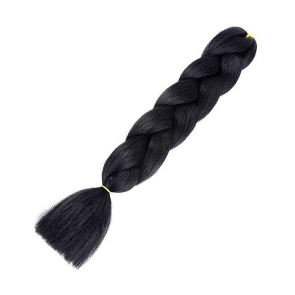 Kanekalon enfärgade flätor 60 cm ljusgrå