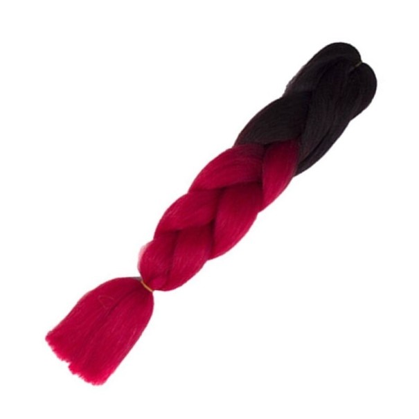 Kanekalon flerfärgade flätor 60 cm 21