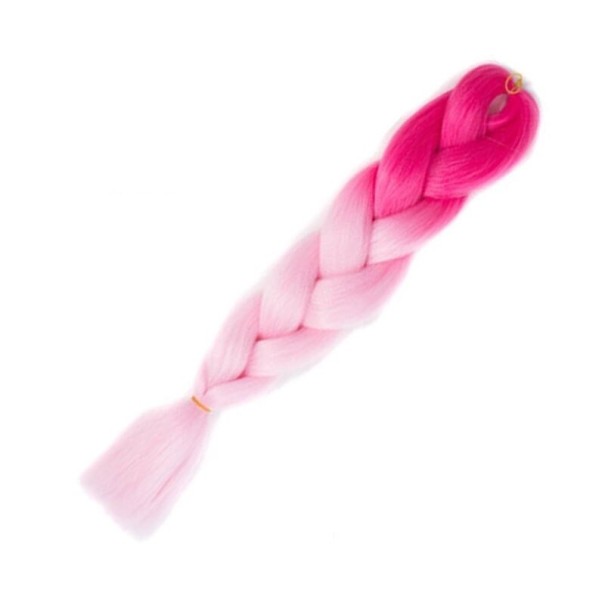 Kanekalon flerfarvede fletninger 60 cm 24