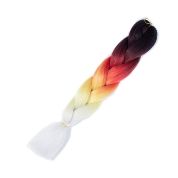 Kanekalon többszínű copfok 60 cm 44