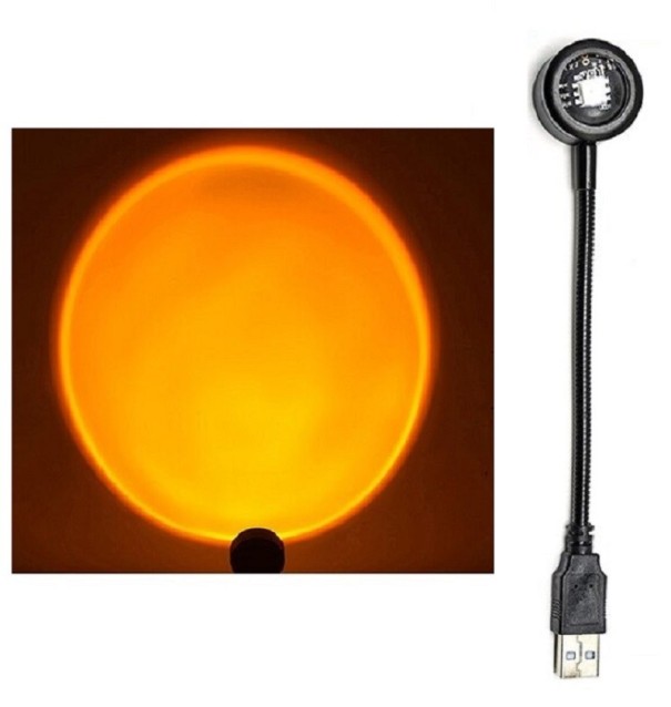 Kannettava aurinkoprojektori oranssi