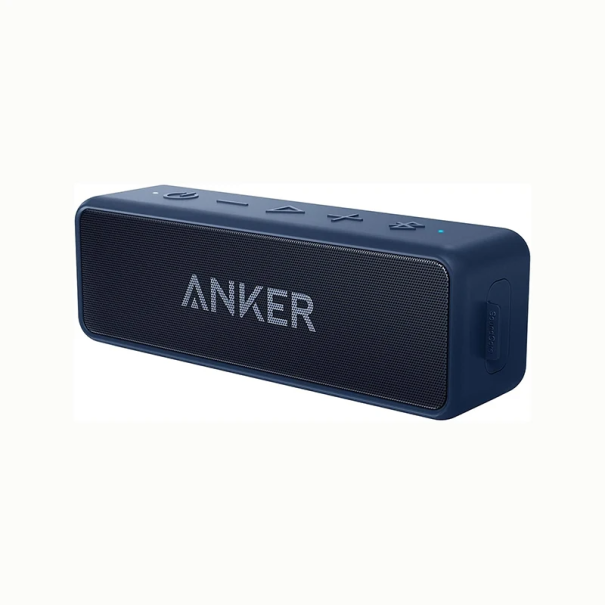 Kannettava Bluetooth-kaiutin 5200mAh IPX7 Vedenpitävä Langaton Kaiutin Extra Bass Stereoääni 24h Toisto AUX Mikrofoni Ulkokäyttöön tummansininen
