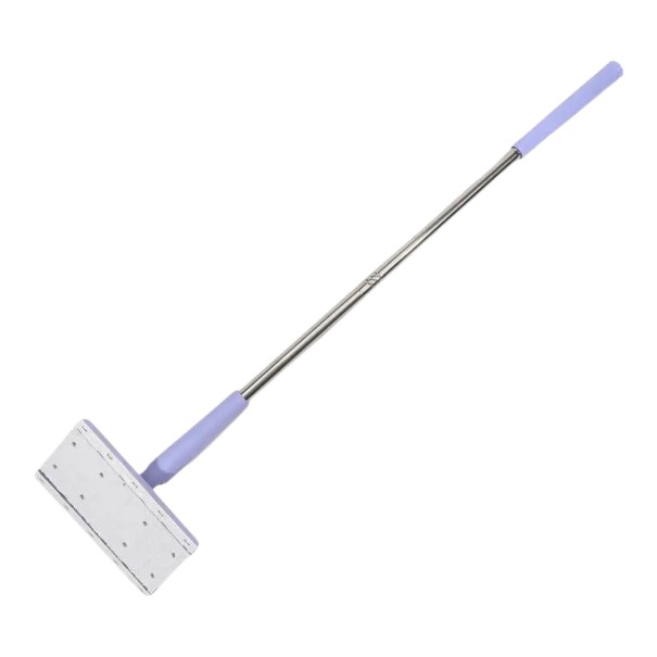 Kannettava mini moppi automaattisella paperipyyhkeiden vaihdolla 70 cm Kääntyvä pää 360° 16 x 8 cm Muovi Lila Lattioille Ikkunoille ja laatoille 1