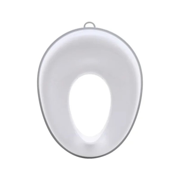 Kannettava taitettava lasten WC-istuin ripustuskoukulla, soikea vähennysrengas, valkoinen, yksinkertainen WC-istuin matkalle ja kotiin 1