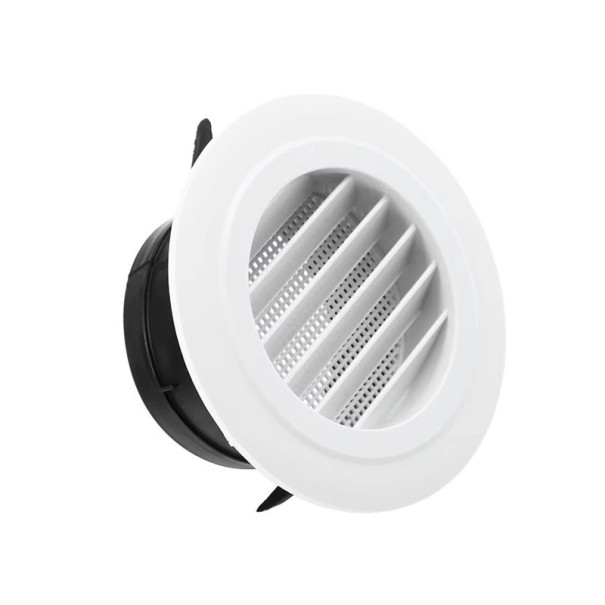 Kåpa för rund ventilationskanal 100 mm 138x65x93 mm Ventilationsgaller ventilationsöppning Kåpa för avluftningsventil för cirkulation och luftflöde 1