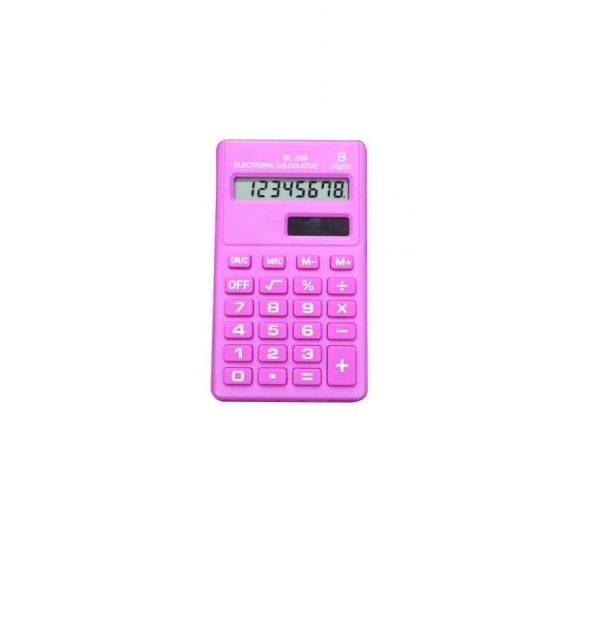 Kapesní kalkulačka K2916 tmavě růžová