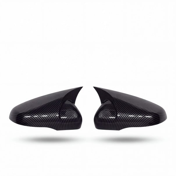 Kappen für seitliche Rückspiegel, selbstklebend, links und rechts, 2 Stück, ABS, Carbon-Optik, für VW Golf MK6 GTI GTD R R-Line 2009–2011 1