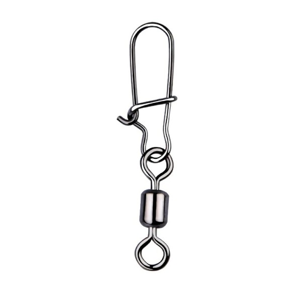 Karabinhage med drejeled 50 stk. 18 kg 24 mm Solide fiskekarabinhager med roterende drejeled Holdbare fastgørelseselementer til rigning Fisketilbehør til ferskvands- og havfiskeri 1