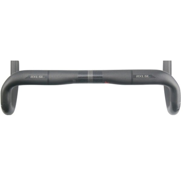 Karbonové cestné riadidlá kompaktný tvar 380 mm horné 360 mm spodné karbon čierne s červeným X pre cestný bicykel 1