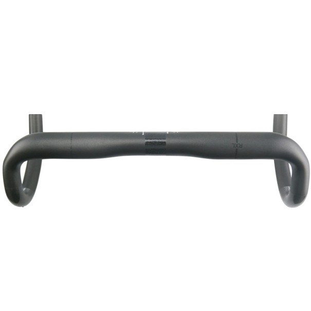 Karbonové cestné riadidlá kompaktný tvar 440 mm horné 420 mm spodné karbon čierne s čiernym prúžkom pre cestný bicykel 1