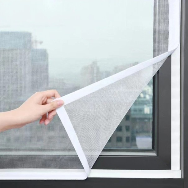 Kardborre insektsnät för fönster 160 x 90 cm Fönster myggnät Fönster insektsnät 1