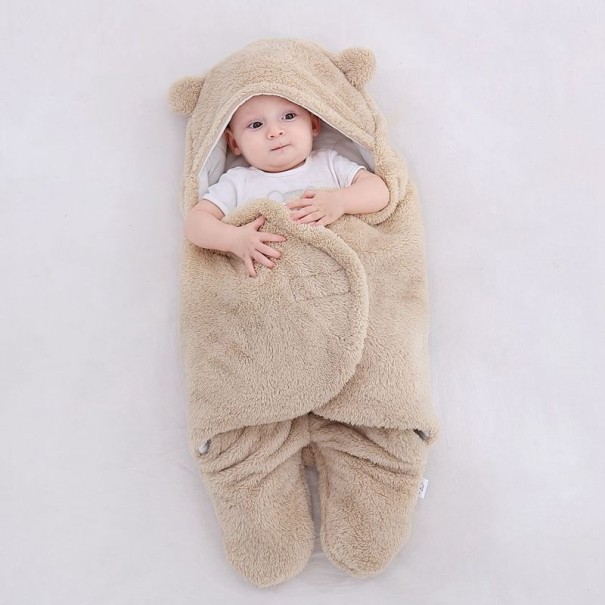Karhujalkapussi vauvoille beige 0-3 kuukautta