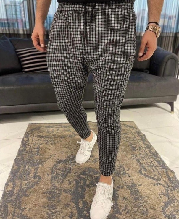 Karierte Herrenhose F1386 XS 2