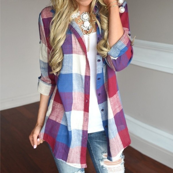 Kariertes Damenhemd Leandra L 2