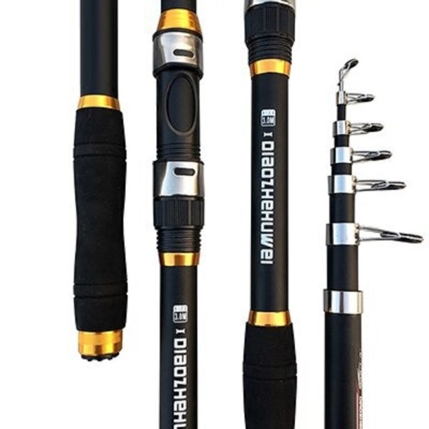 Karpefiskestang 3,2 m sort
