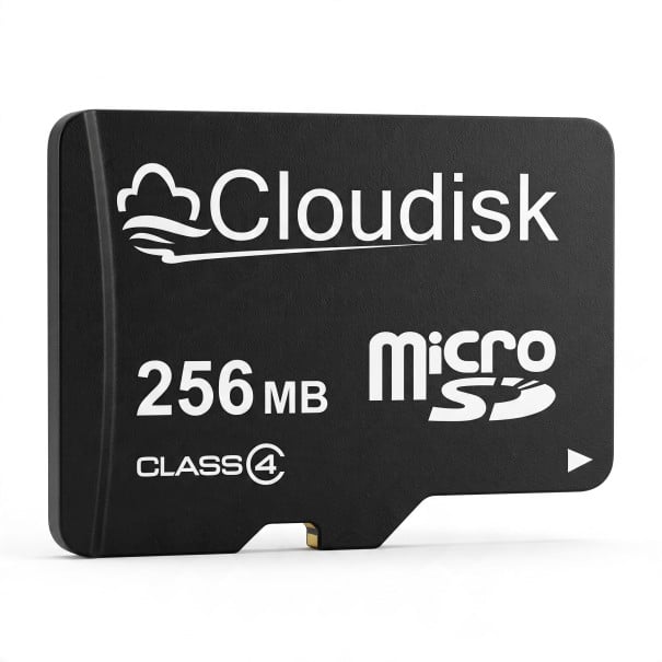 Κάρτα μνήμης Cloudisk Micro SD 256 MB MicroSD κάρτα Class 4 Μαύρη Για αποθήκευση εγγράφων μουσικής φωτογραφιών και μικρότερων αρχείων 1