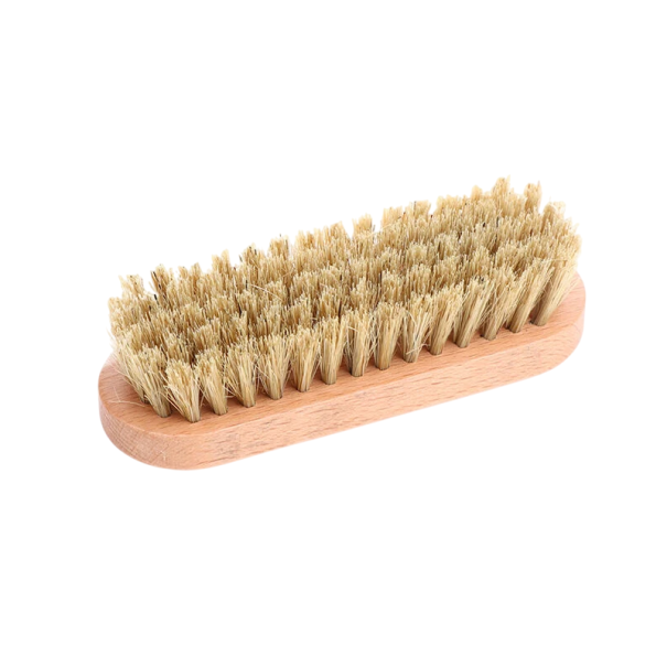 Kartáč z koňských žíní s dřevěnou rukojetí 11,7 x 4,3 x 3,3 cm Přírodní čisticí kartáč na boty nábytek a povrchy Domácí údržba béžova