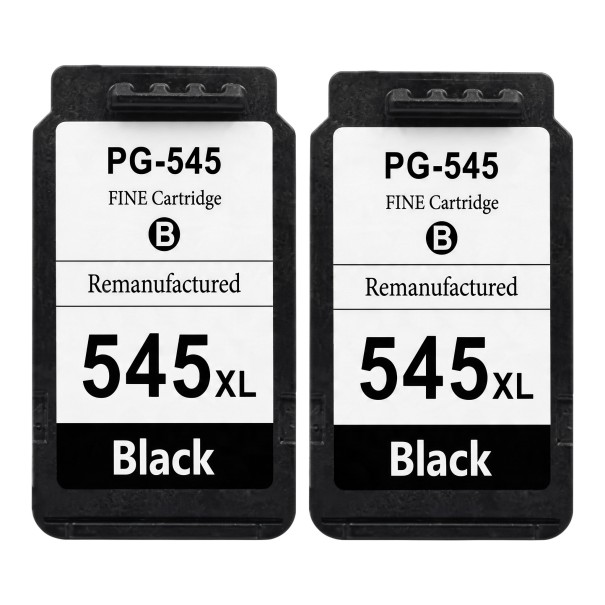 Καρτρίτσια με μελάνι PG-545XL 2 τεμ Συμβατά με Canon PG-545 18 ml Μελάνι βάσης χρωστικής Με τσιπ Μαύρο Για Pixma MG3050 MG2550 MG2450 MX495 1