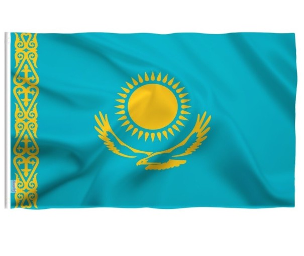 Kasakhstans flag 90 x 135 cm 1