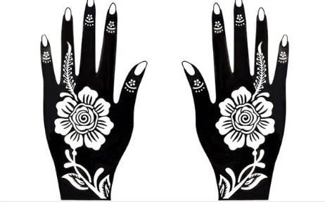 Käsien henna-tatuointien sapluunat J3450 4