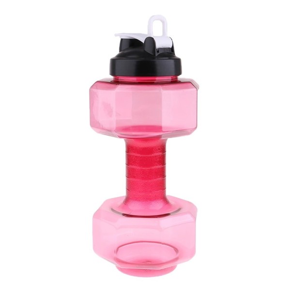 Käsipainon muotoinen vesipullo 2600 ml punainen