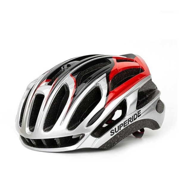 Kask rowerowy M 54 - 58 cm srebrny