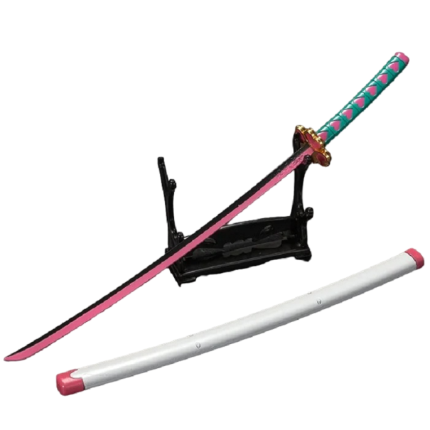 Katana mit Scheide Mitsuri Kanroji Anime Katana Replik 25 cm Wohndekoration 1