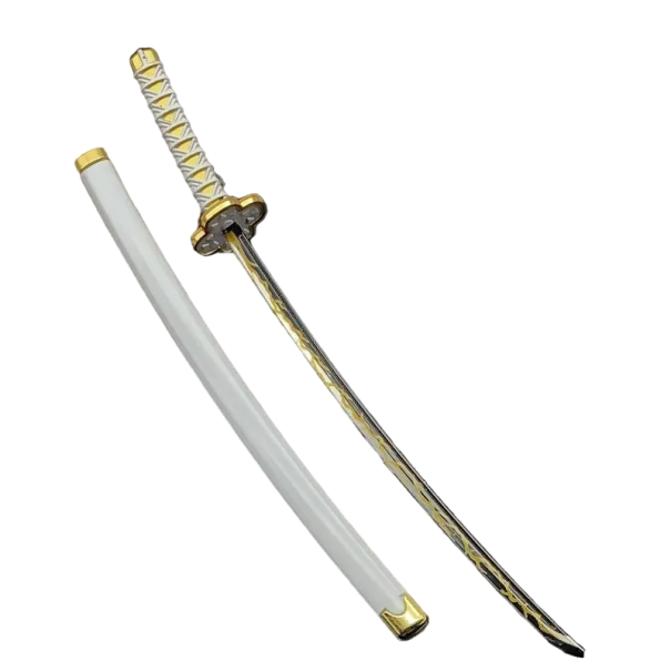 Katana mit Scheide Zenitsu Agatsuma Anime Katana Replik 25 cm Wohndekoration 1