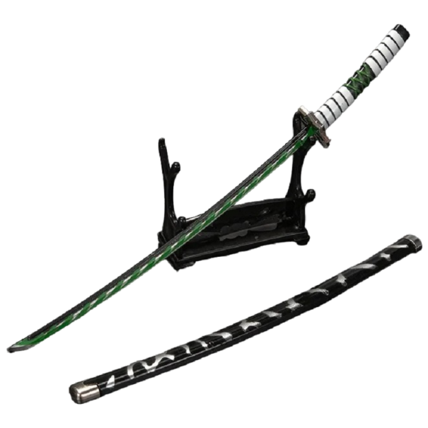 Katana s pouzdrem Sanemi Shinazugawa Replika katany z anime 25 cm Domácí dekorace 1