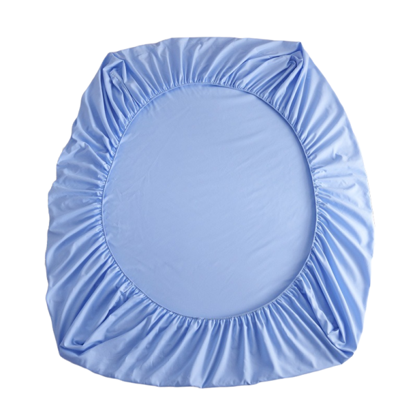 Katoenen laken 140 x 200 cm blauw