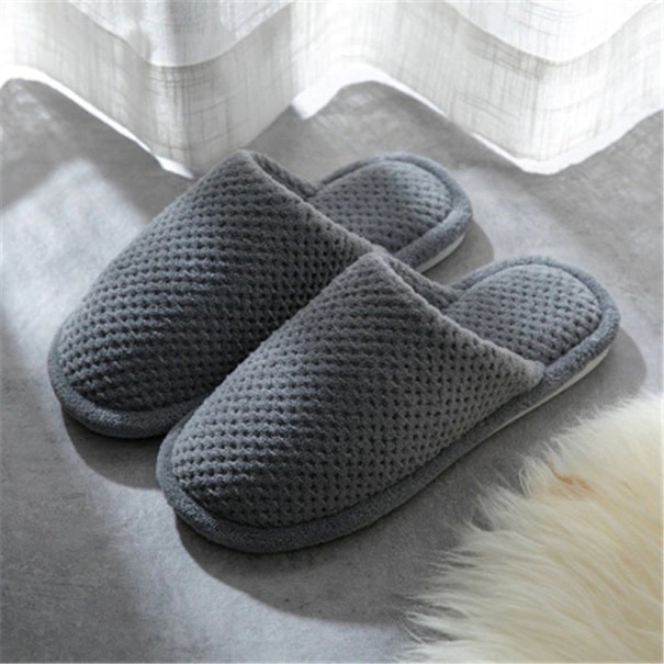 Katoenen pantoffels grijs 40
