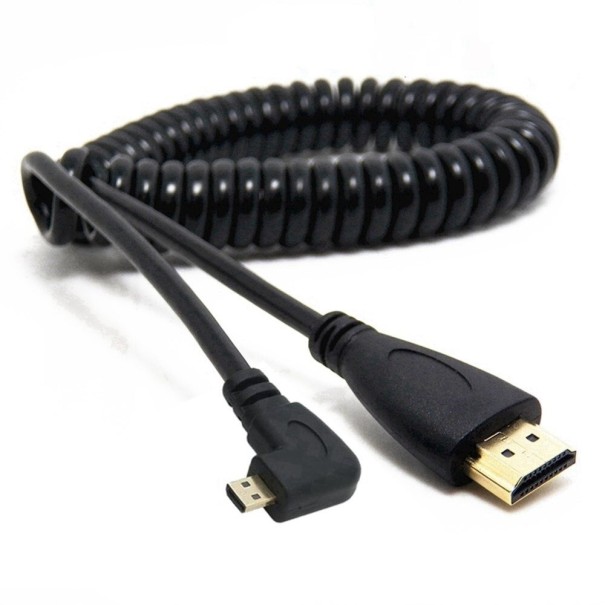Kątowy elastyczny kabel Micro HDMI / HDMI 1,5 m 1