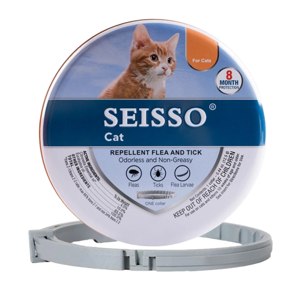Kattenhalsband tegen parasieten Antiparasitaire bescherming Verstelbare halsband voor katten Halsband tegen teken en vlooien in een verpakking van 38 cm 1