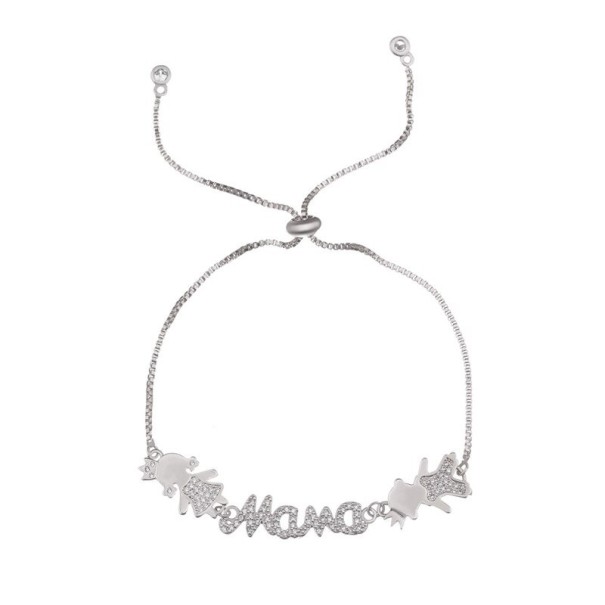 Kedjearmband för kvinnor mamma silver 10