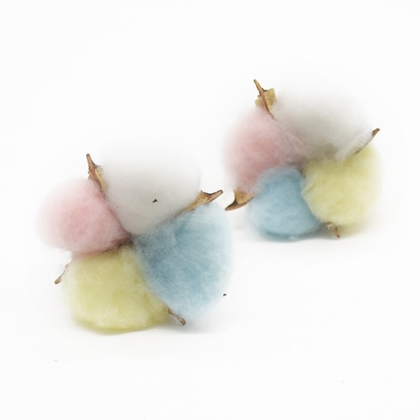 Keinotekoinen puuvillaoksa 10 kpl sateenkaarenvärinen