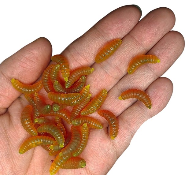 Keinotekoinen syötti 2 cm 100 kpl okra