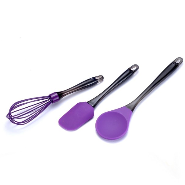 Keittiövälinesetti 3 osaa C360 violetti