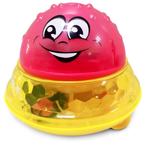 Kelluva pallo jalustalla punainen