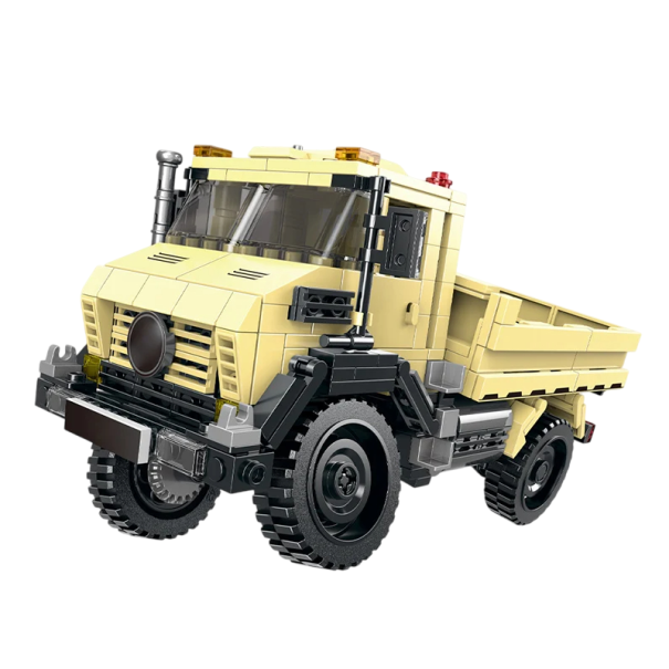 Keltainen kuorma-autorakennussarja 529 osaa 23,2 x 10 x 11,7 cm Taittuva kuorma-automalli lapsille 6+ Luova rakennussarja 1