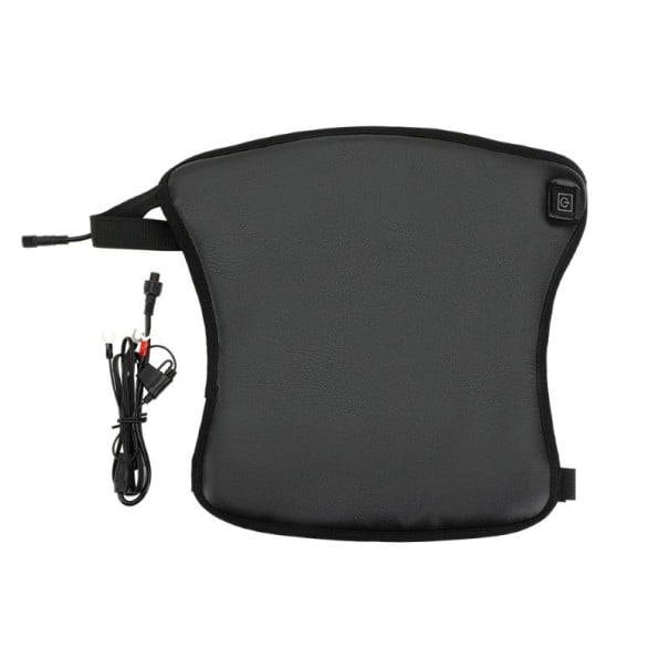 KEMITOUR univerzális fűtött motoros ülés 36 x 29,5 cm DC12V PU bőr fekete hőmérséklet-szabályozással téli használatra 1