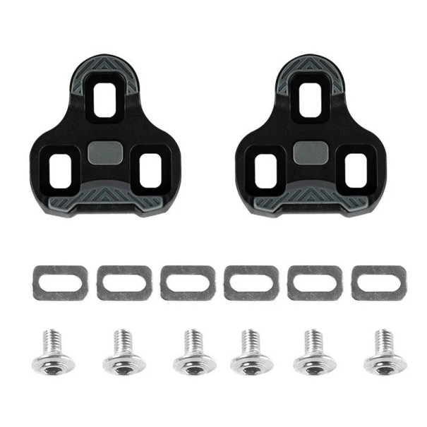 KEO tacchette per scarpe da ciclismo per pedali stradali LOOK 65 × 69 mm poliammide TPU con kit di montaggio e regolazione dell'angolo per ciclismo su strada 1