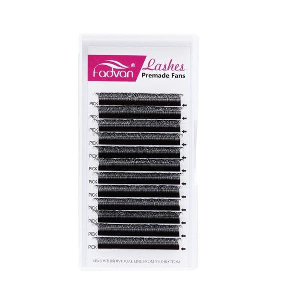 Kępki sztuczne rzęsy C 0,07 mm czarny 14 mm