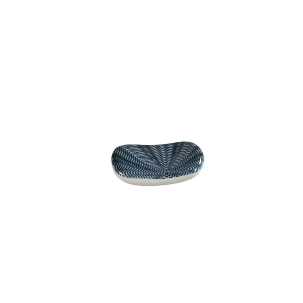 Keramický držák na paličky bielo tmavomodré odpočívadlo na jedálne paličky 5 x 3 cm japonský štýl keramika kuchynské nádobie pre sushi stolovanie 1