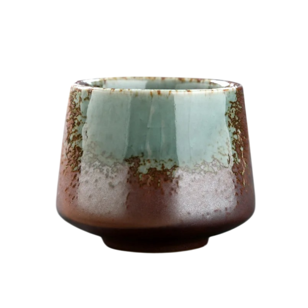 Keramický hrneček 200 ml glazovaný šálek na kávu a čaj 8,5 × 8,2 × 6,5 cm z keramiky pro každodenní použití doma i v kanceláři 1