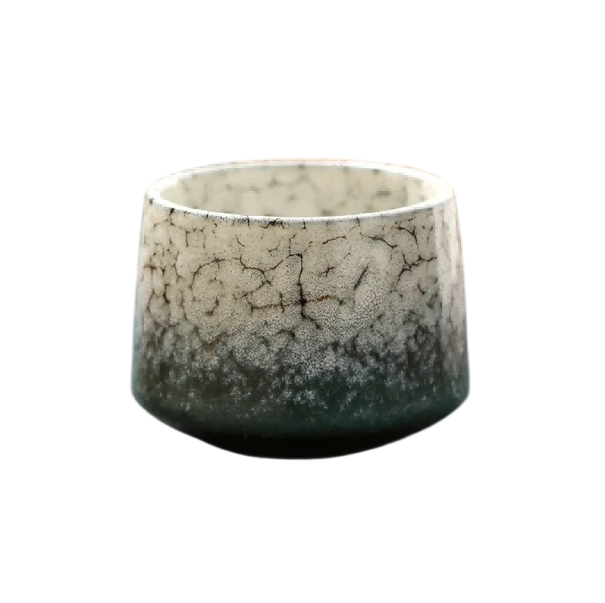 Keramický hrneček 200 ml kompaktní šálek na kávu a čaj 8,5 × 8,2 × 6,5 cm z keramiky pro každodenní použití doma i v práci černá