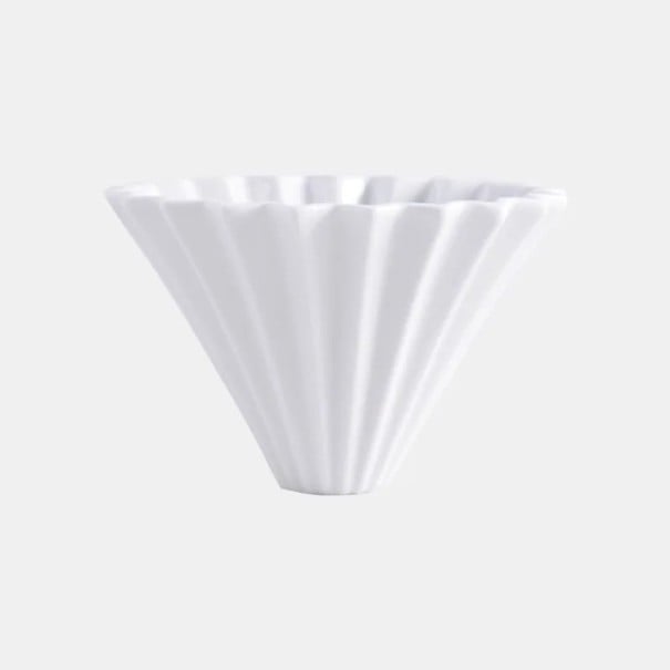 Keramický kávový filter dripper 3–4 šálky vysoká tepelná vodivost keramika pour over príprava kávy domáca i profesionálna biela